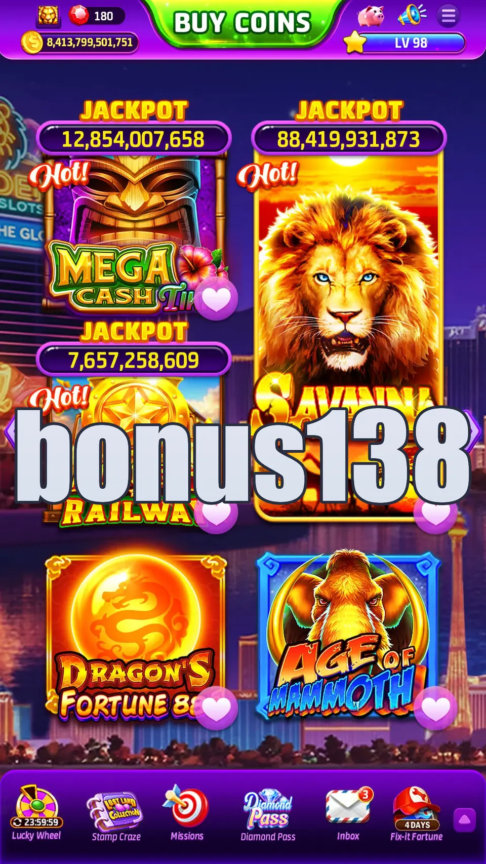 bonus138 Masuk